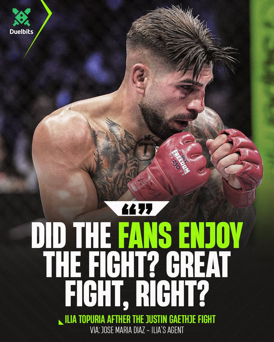 MMA_PROS_PICK_'s tweet photo. 🚨 Ilia Topuria’s agent has revealed the very first thing Ilia told him after his loss to Justin Gaethje
 
“The first thing Ilia said to me when I saw him was, 'Did the fans enjoy the fight?" Fight no? 'That perfectly sums up who he is."

via: josemdiazf  IG https://t.co/3EeTrUQI88