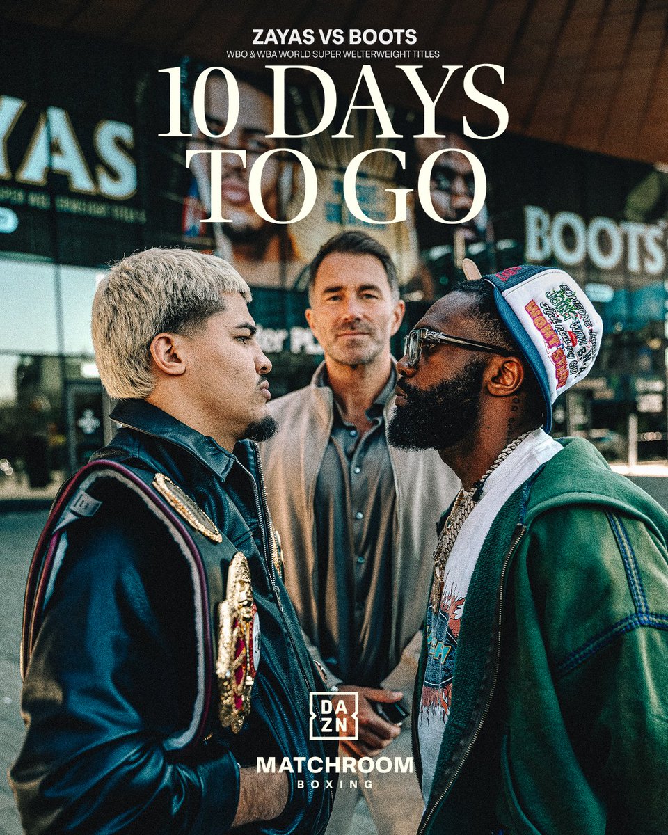 MatchroomBoxing's tweet photo. 10 DAYS TO GO! 🔥 @XanderZayas @JaronEnnis 

Get your tickets for the Barclays Center on June 27 

🔗: https://t.co/00TXV8F67j https://t.co/ZRdhl5gJ3r