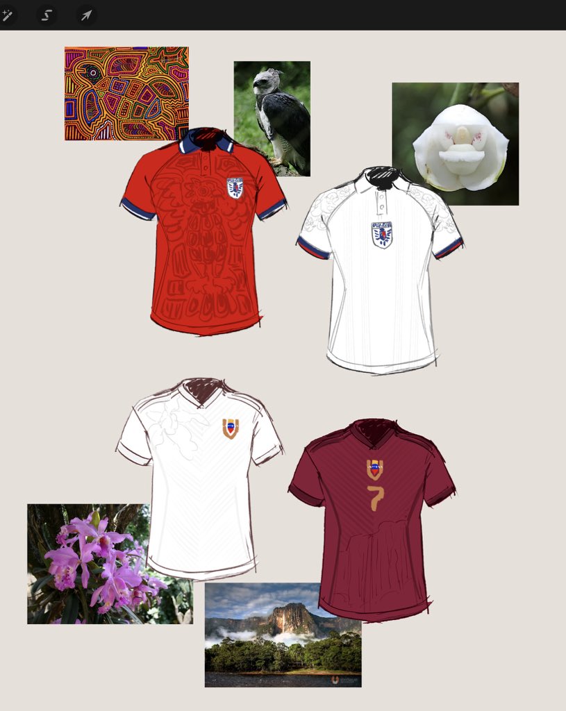 pepedraws's tweet photo. Sketching sum uniform ideas for fun 
#WorldCup https://t.co/ovVFeetAq1