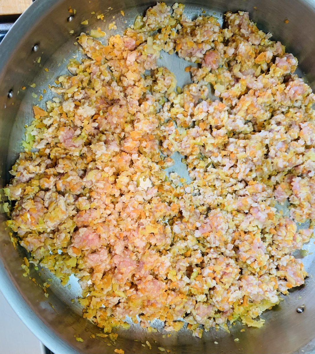 ChickMagn3t69's tweet photo. “What’s Magnet Cooking?” 
Tonight pasta Bolognese! Sofrito first, then ground pork, tomatoes. Etc. Simmer an hour. Finished off with a bit of milk. https://t.co/eqawldEWpj