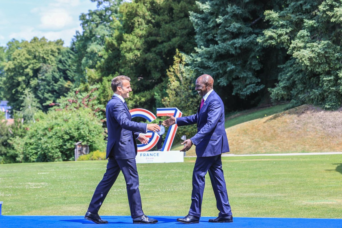 KuriaKuriah's tweet photo. France was in Kenya the other day. Now Kenya is in attendance among the G7. What is there for our motherland? https://t.co/JrpeVpPibT