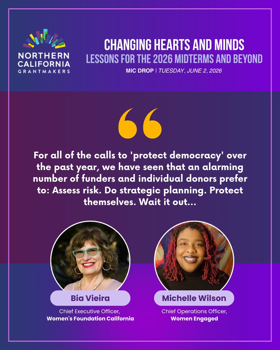 WomenEngaged's tweet photo. "We the people, the most vulnerable of us all, cannot wait." Georgia runoffs are now. @WomenEngaged + Women's Foundation CA on why philanthropy needs to act—not strategize. Read the article on https://t.co/MpFUrooDw7 https://t.co/O2aZaygULJ