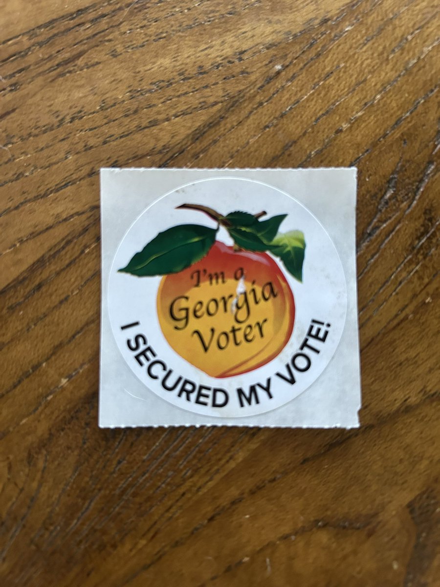 RoxBomBox's tweet photo. @DolezalForGA @Burtjones @mikecollins @vernonjones Got out and voted today! https://t.co/OObaESv6V4