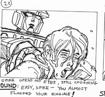 ShockblastPr's tweet photo. Creo que es chistoso como esta escena de Spike y Hound se veía mucho peor en el storyboard fuera de contexto. https://t.co/sYc2RBShu0