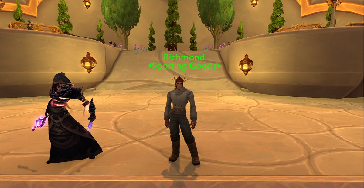 Skoll_Shorties's tweet photo. Ooh! You can already get it! Nice! Sold by Richmond both the Alliance and the Horde tabards. Located here in Silvermoon City! https://t.co/TEkGk9iCma