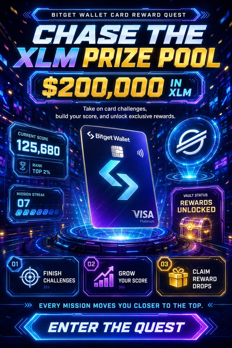 ZiddiiiBoy's tweet photo. Powered up for the Bitget Wallet Card × Stellar Odyssey campaign 🚀

Use the card, finish missions, collect points, and climb the leaderboard for a chance at rewards from the $200,000 XLM pool 🌌💳

Link: https://t.co/48W2L4hBKK

#StellarPayFiOdyssey
@BitgetWallet @StellarOrg https://t.co/wFK3N38MGU