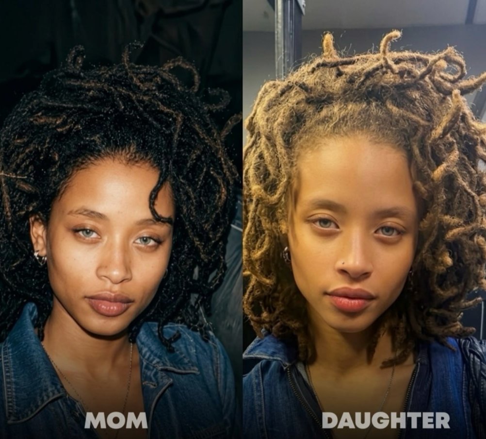 Jabz_CFC's tweet photo. Woman shows the striking resemblance to her MoM using an early '90s photo https://t.co/WCKolIvR6j