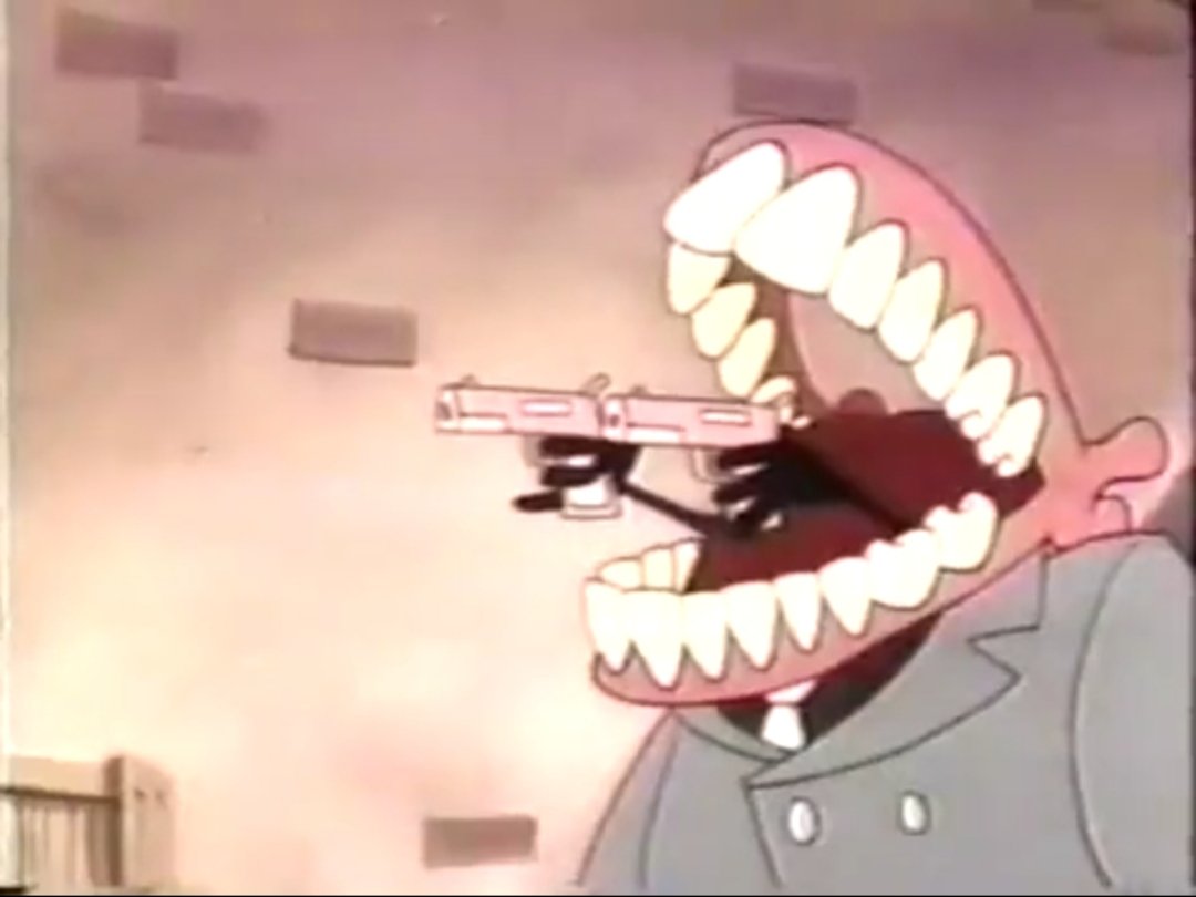 Zebracorn_chan's tweet photo. I've found Caine's father in an old cartoon from the 90s. /j

His name is Al Dente and he's a character from the cartoon Beetlejuice; he appears in the episode 14 "Ear’s Looking at You" from the fourth season. #TADC #TheAmazingDigitalCircus https://t.co/TY62UpgWsy