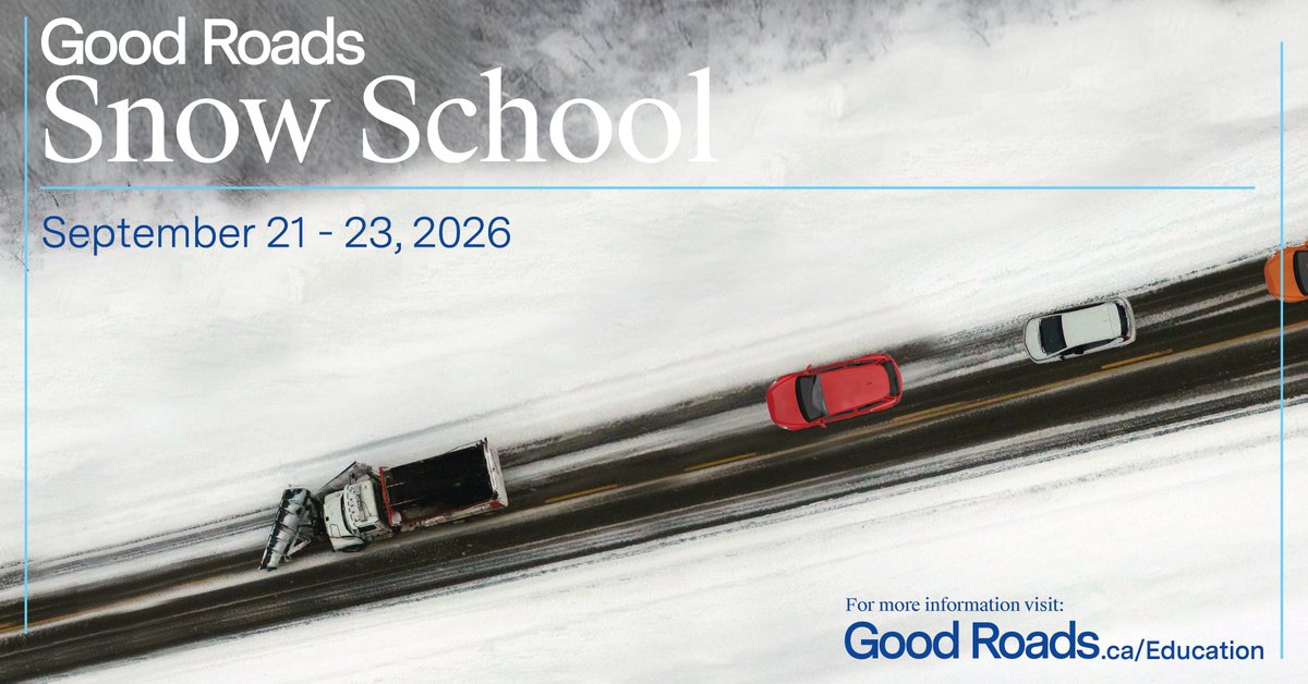 GoodRoads's tweet photo. Winter planning starts long before the first snowfall. Snow School helps municipal teams prepare with practical tools, techniques, and strategies for safe and efficient snow and ice control. Registration is open.

Learn More: https://t.co/oYmmA4hguf https://t.co/zJ3H2fJQhe