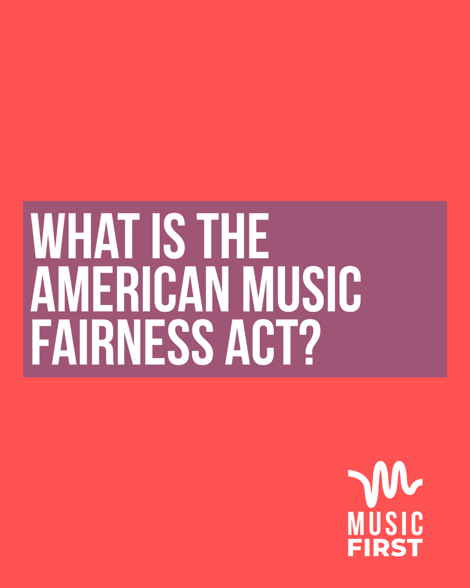 musicFIRST's tweet photo. It’s simple: Artists deserve to be paid for their work. Passing the American Music Fairness Act would do just that. https://t.co/opjRObIyfT