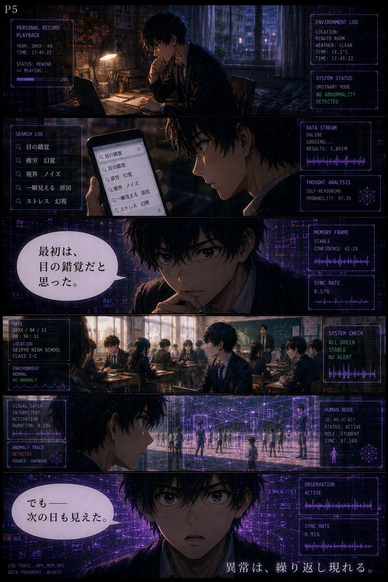 dr_coro111's tweet photo. CODE AWAKENING
第3章:対立編
第9話「記録」05 06
#オリジナル漫画 #創作漫画 #SF漫画 #サイバーパンク
#CODEAWAKENING #コードアウェイクニング
#続きが気になる #世界観がすごい
#この世界は何でできている #現実とは何か
#バグった世界 #仮想現実 https://t.co/Kt0ALQVK47