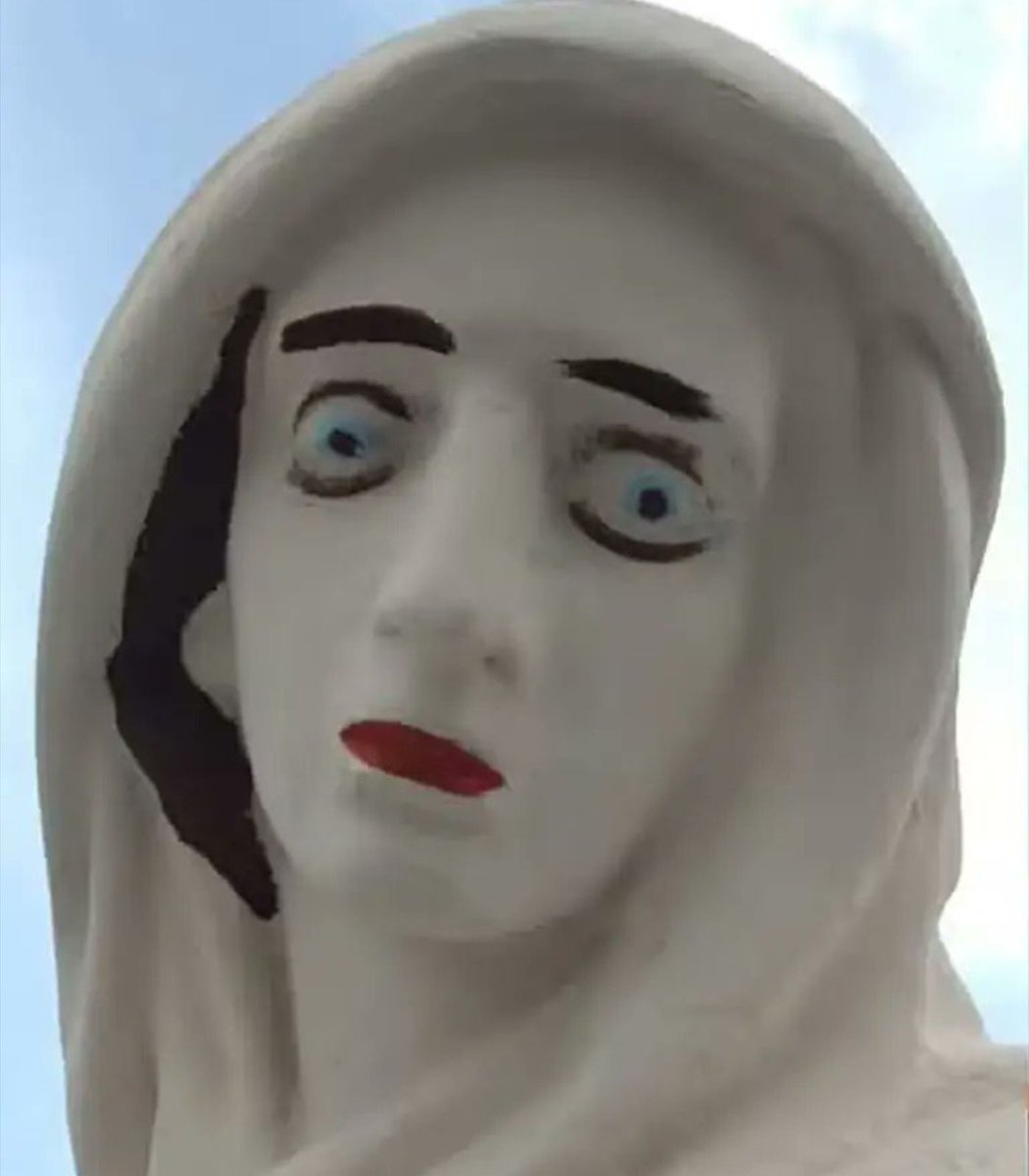 Dexerto's tweet photo. A restoration project in Brazil has gone viral after religious statues were transformed with dramatic new facial features

After massive backlash the parish promised to remove the paint and commission a new restoration https://t.co/nW8MSGT7y0
