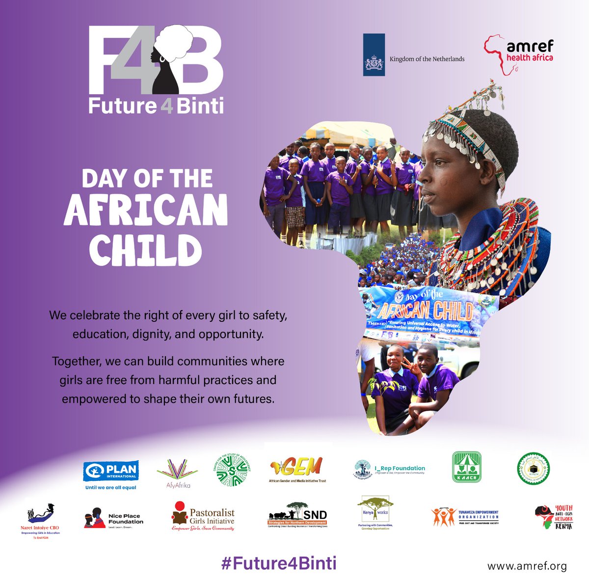 YouthAntiFGMKe's tweet photo. On this Day of the African Child, we celebrate the resilience, potential, and rights of every child. Access to clean water, sanitation, and hygiene is essential for children's health, dignity, and education especially for girls.
#DayOfTheAfricanChild2026
#ProtectHer https://t.co/v3SRXiHkoZ