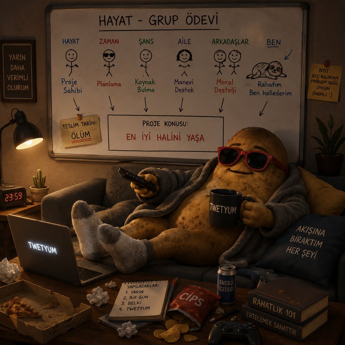Twetyum's tweet photo. Bazı insanlar o kadar rahat ki…
Sanki hayatla grup ödevi yapmışlar.
#twetyum #absurt #mizah https://t.co/3fduS3lv9v