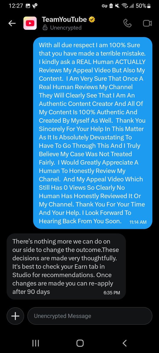 LilRedBigSmile's tweet photo. @TeamYouTube I Am Requesting A REAL "Authentic" Human to ACTUALLY Watch My Appeal Video (0 views). And To HONESTLY Look At My Channel And Content. I've Been Creating For Over 6 Years, I Love Youtube, And I Deserve A Real Honest Human Review. (My URL) 👇🙏 https://t.co/FbjTWDU9Hr https://t.co/HfiDJtLSE0