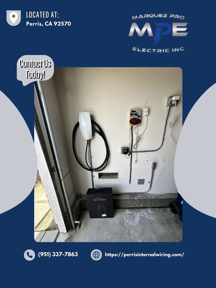 ElectricMarquez's tweet photo. Driving an electric vehicle is more convenient when charging is available at home. Our EV charging solutions help create dependable charging access for daily use. Reach out today at (951) 337-7863.
#EVCharging #PoweringHomes
https://t.co/z9v0qiTgEN https://t.co/iWCYR4Fyuz