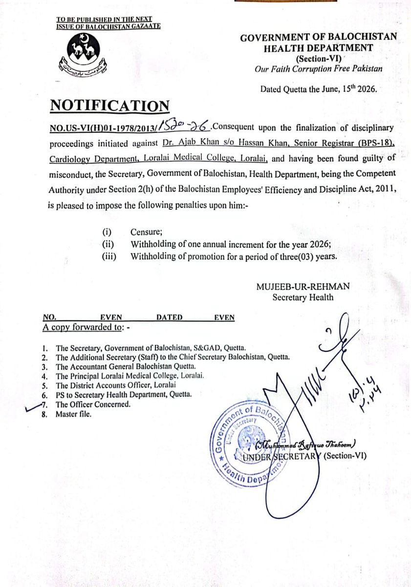 HameedAryann's tweet photo. We strongly condemn the retaliatory actions of the health secretary against doctors, asking for their rights.
More than 50+ doctors have been suspended by @dpr_gob so far nd this is how we are introduced with democracy and transparency🤧
#JusticeForDrMahnoor #GoSecretaryHealthGo https://t.co/oat8xuPMeT