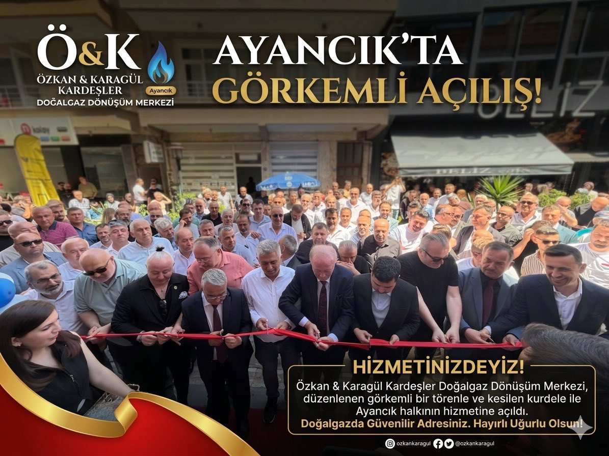 ayancik_dogus's tweet photo. 🔥 Ayancık’ta Doğalgaz Dönüşüm Merkezi Hizmete Girdi!

Özkan &amp; Karagül Kardeşler Doğalgaz Dönüşüm Merkezi, düzenlenen görkemli bir törenle ve kesilen kurdele ile Ayancık halkının hizmetine açıldı. https://t.co/zdmBENLX6L