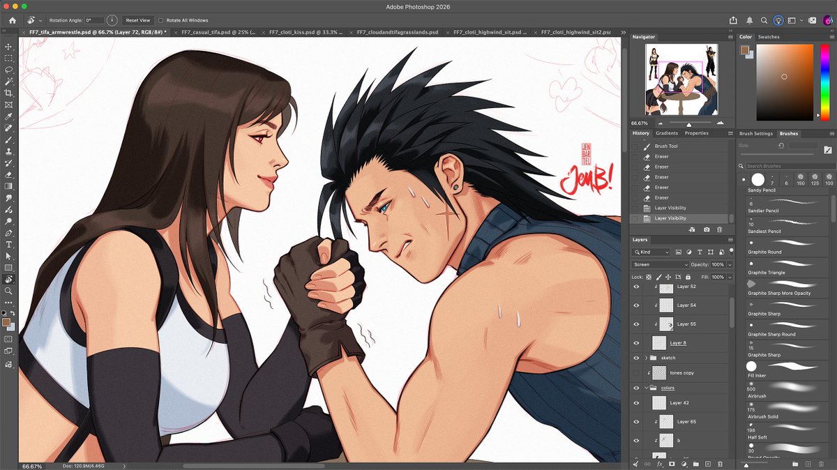 heyjenbartel's tweet photo. get his ass Tifa 💪💥 #FF7 #tifa #zackfair https://t.co/8D3lScEyR1