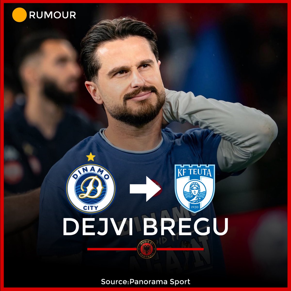 KuqeZiFootball's tweet photo. 🚨🗞️|Dejvi Bregu is expected to join Teuta, according to Panorama Sport.

Possibly the biggest move of the window. 👀 https://t.co/lPTcujYvTL
