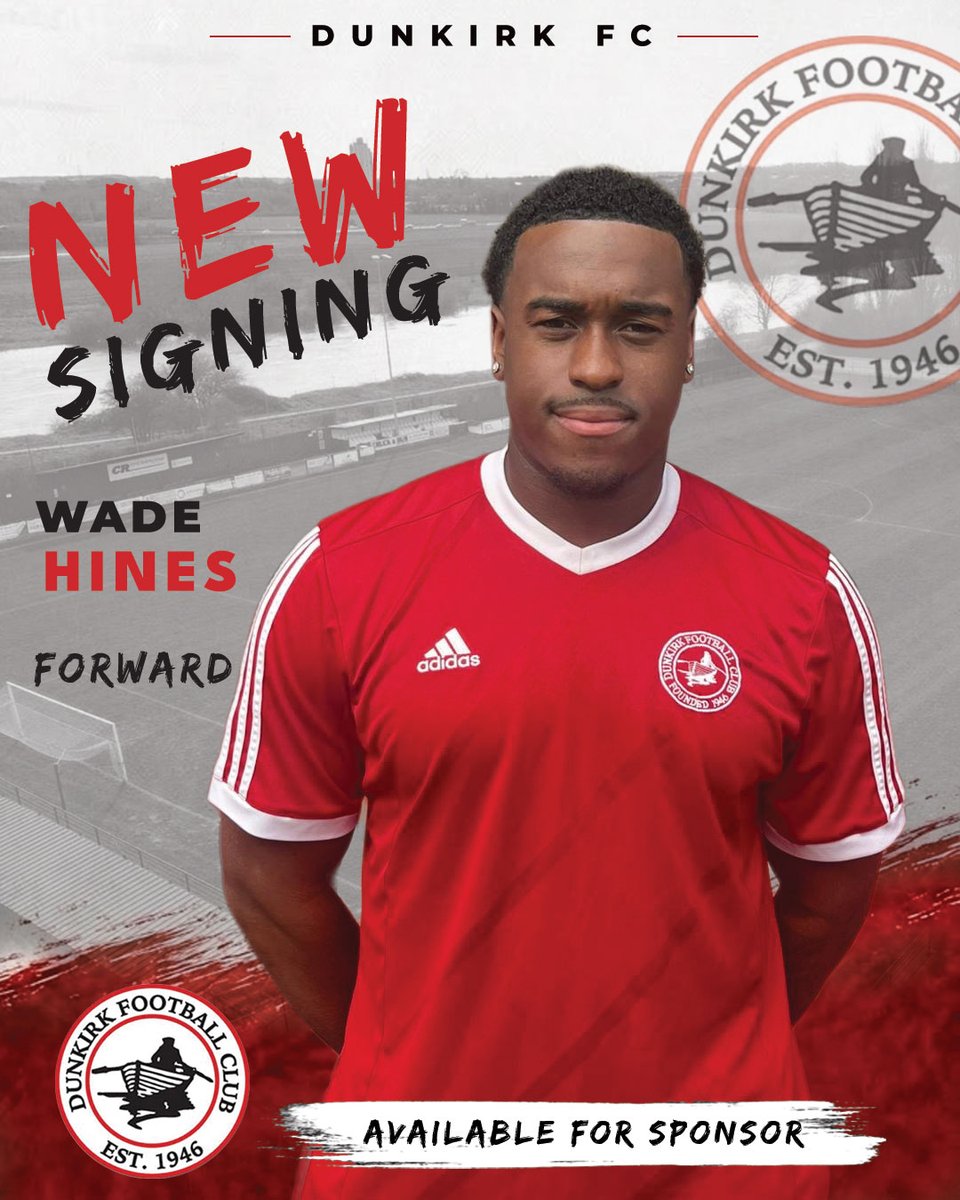 Dunkirk_FC's tweet photo. We are delighted to finally announce the signing of Wayde Hines

https://t.co/yO9jF7zJoR https://t.co/4TRpUOVq24