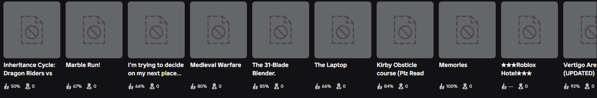 derpmage's tweet photo. Roblox has made every single game created by non-age checked accounts, despite their maturity rating, completely unplayable and inaccessible now. Thanks Roblox! https://t.co/nKQY3rlFRd