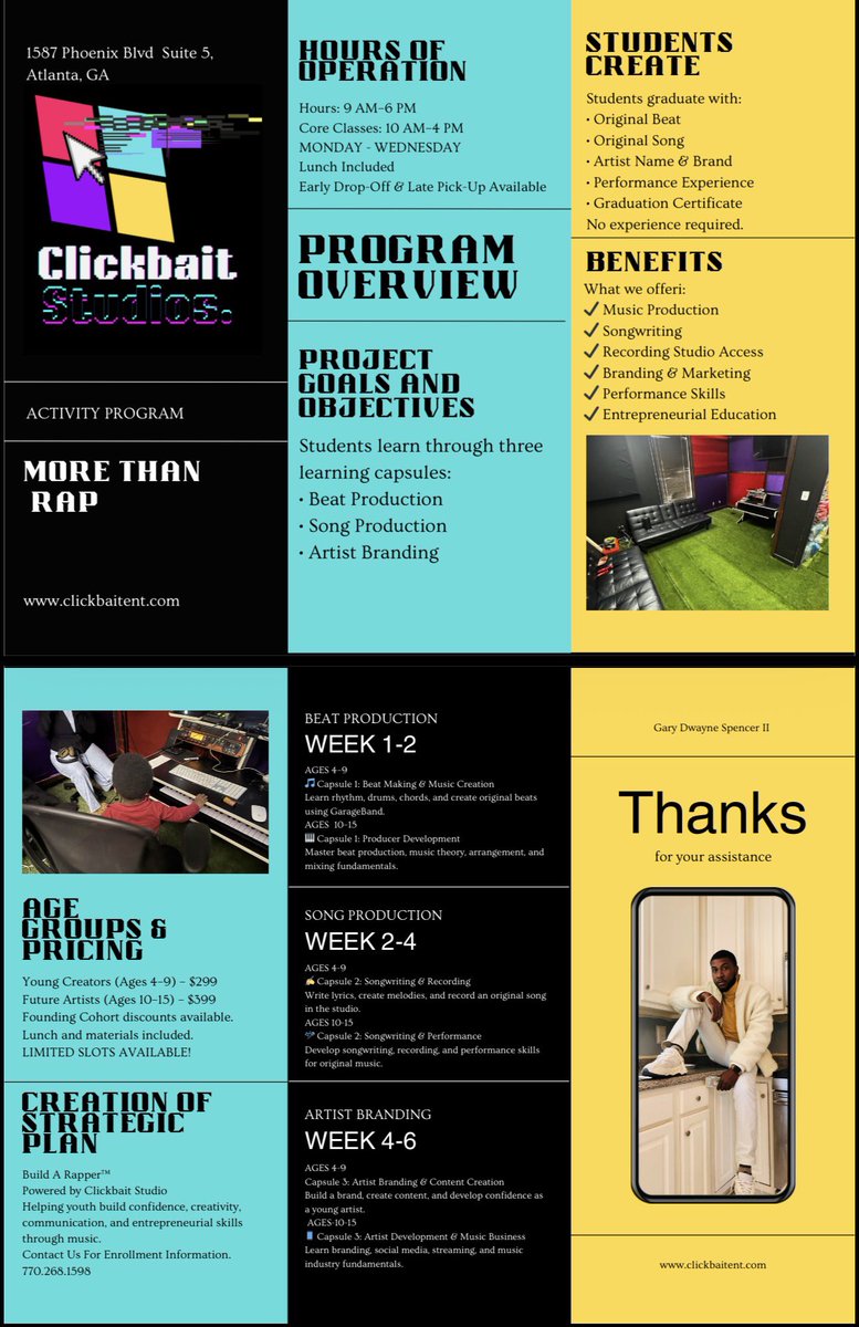 MacSpiff's tweet photo. LOOKING FOR A POSITIVE SUMMER PROGRAM FOR YOUR CHILD? 🎵

Build A Rapper™ gives students ages 4-15 the opportunity to learn:

🎹 Beat Making
🎙 Recording
🎤 Songwriting
⭐ Artist Branding
📱 Content Creation

💰 Ages 4-9: $299
💰 Ages 10-15: $399

👉 Comment “INFO” below https://t.co/kv2htmFXNu