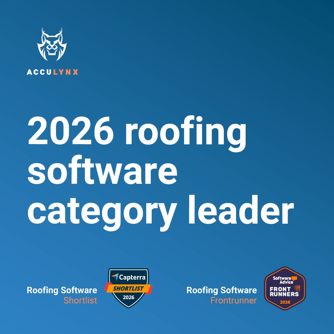acculynx's tweet photo. We're proud to be recognized as a category leader by Capterra and Software Advice, ranked as a top choice for popularity and verified user ratings. See why thousands of contractors trust us to power their peak season: https://t.co/eMgh9VwFwa

#CapterraShortlist #SoftwareAdvice https://t.co/z3suYB60iI