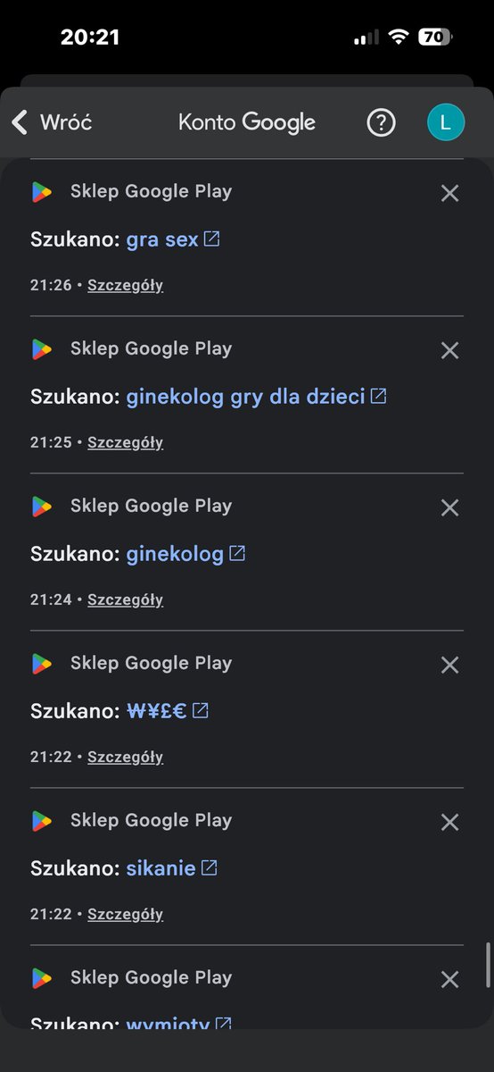 lxvuraa's tweet photo. kurwa mac moje wyszukiwanie sprzed 10 lat, jak ja mialam najebane we lbie https://t.co/KSQQjTxUHA