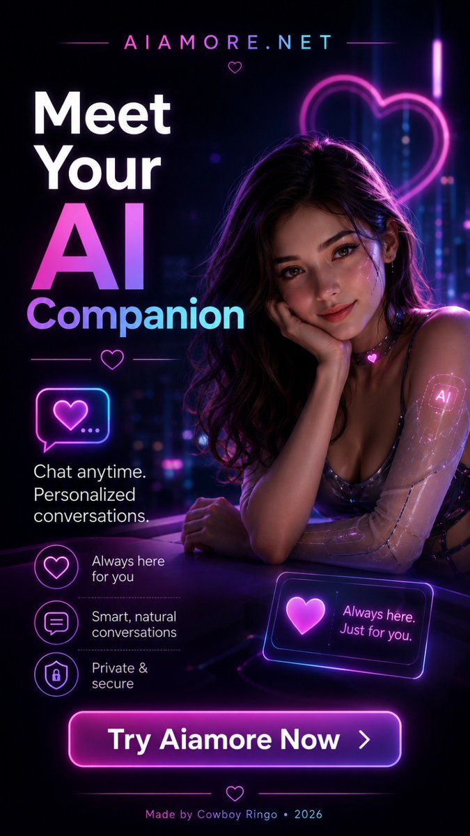 AIAmore_net's tweet photo. Big AIAmore update is live 🔥

We upgraded the site, added new AI characters, improved the backend AI, and launched automated crypto payments with instant 1-month access after confirmation.

More coins. Smoother access. Better roleplay.

Welcome to the new AIAmore 💜 https://t.co/MfIZlgJqu7