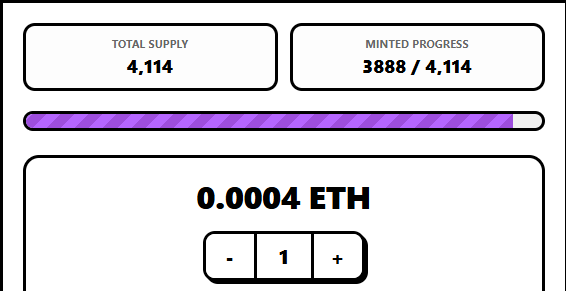 SkrapClub's tweet photo. Now there are only 226 Skraps left.

Mint Now: https://t.co/AKD5rn8HQe

Once it is completed, the market will be automatically unlocked and you will be able to trade.

Skraps Club Free Mint has been completed. https://t.co/QNZxauv2a6