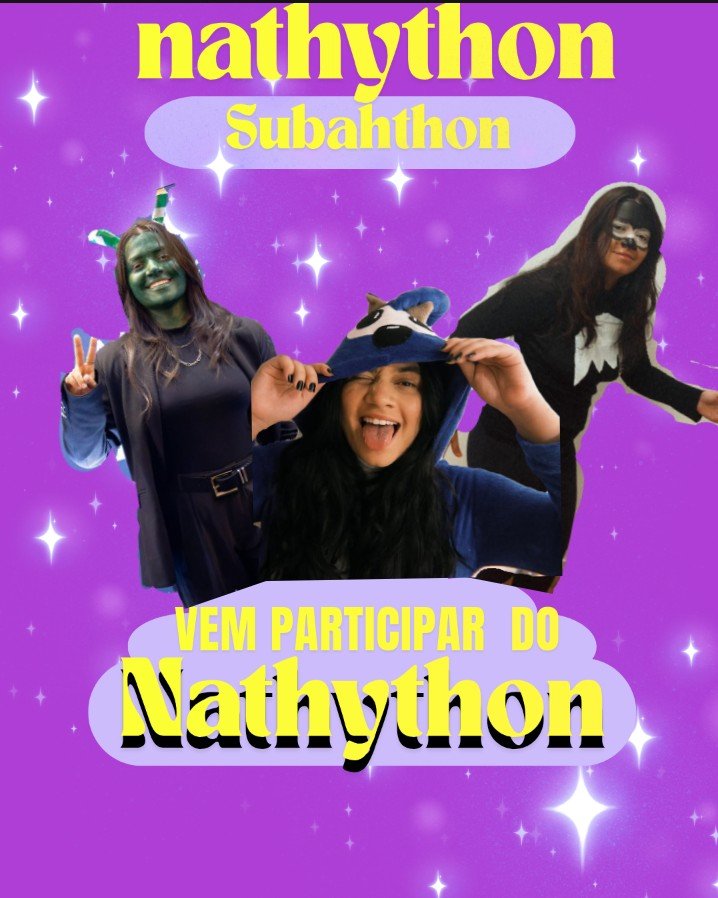 FNathykaa's tweet photo. 🚨 DIA 10 DO NATHYTHON 🚨
Chegamos ao dia 10 do subathon da @_Nathykaa. O que ela vai aprontar hoje? 👀
https://t.co/KqC1W9AhVS
#Nathython #Nathykaa https://t.co/X8juHNCVdP