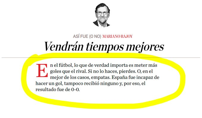 aizquierdo777's tweet photo. Y este es el hombre que durante 2.354 días dirigió los destinos de España desde su puesto como presidente del gobierno. https://t.co/EeGS5NKXPf