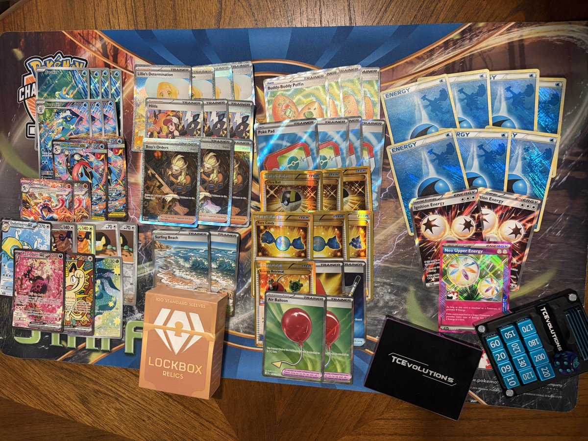 Benini_N_07's tweet photo. 578th and the 4th placed Mega Greninja ex deck at NAIC!Disappointed in how my day 2 run went especially after such a successful day 1, but finally after 4 years of close runs I have finally made day 2 at an IC. It’s surreal to say out loud and do it with my favorite pokemon 1/6 https://t.co/kUOHIQkuXc