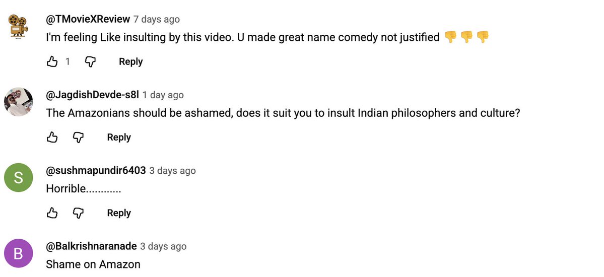 SachdevaAmita's tweet photo. Arrogant Amazon Ignores Indians: Offensive Aryabhata 'Amazon Now' Video Still Live

Despite the legal notice and widespread outrage from Indians, @amazonIN has STILL not removed the offensive Aryabhata "Amazon Now" video. Forget any apology.

Even in the YouTube comments and across X, thousands are opposing this mockery of our revered scientist.

This shows Amazon is arrogant and has zero respect for Indian sentiments.

We now have no choice but to initiate legal action.
@HinduJagrutiOrg 

#BoycottAmazon #RespectAryabhata

Link to Video: 
https://t.co/rttx01r1df