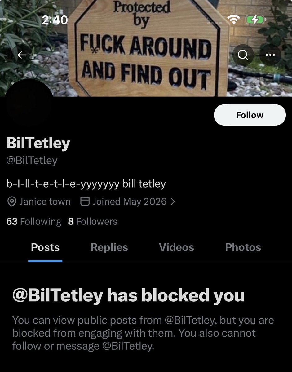 trevir3's tweet photo. @BilTetley @FloraLuzz_ I guess I found out lol. 
When they can’t defend it or refute it

They will attack you personally…

They will block you…

… or both

It’s the MAGA way. https://t.co/VhFSOj9SoV