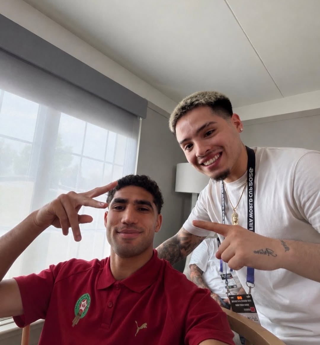 AchrafAura_I2I's tweet photo. Fresh cut ✂️🔥 and locked in for the next battle against Scotland 🏴󠁧󠁢󠁳󠁣󠁴󠁿#FIFAWC26 https://t.co/S64ixPrysl