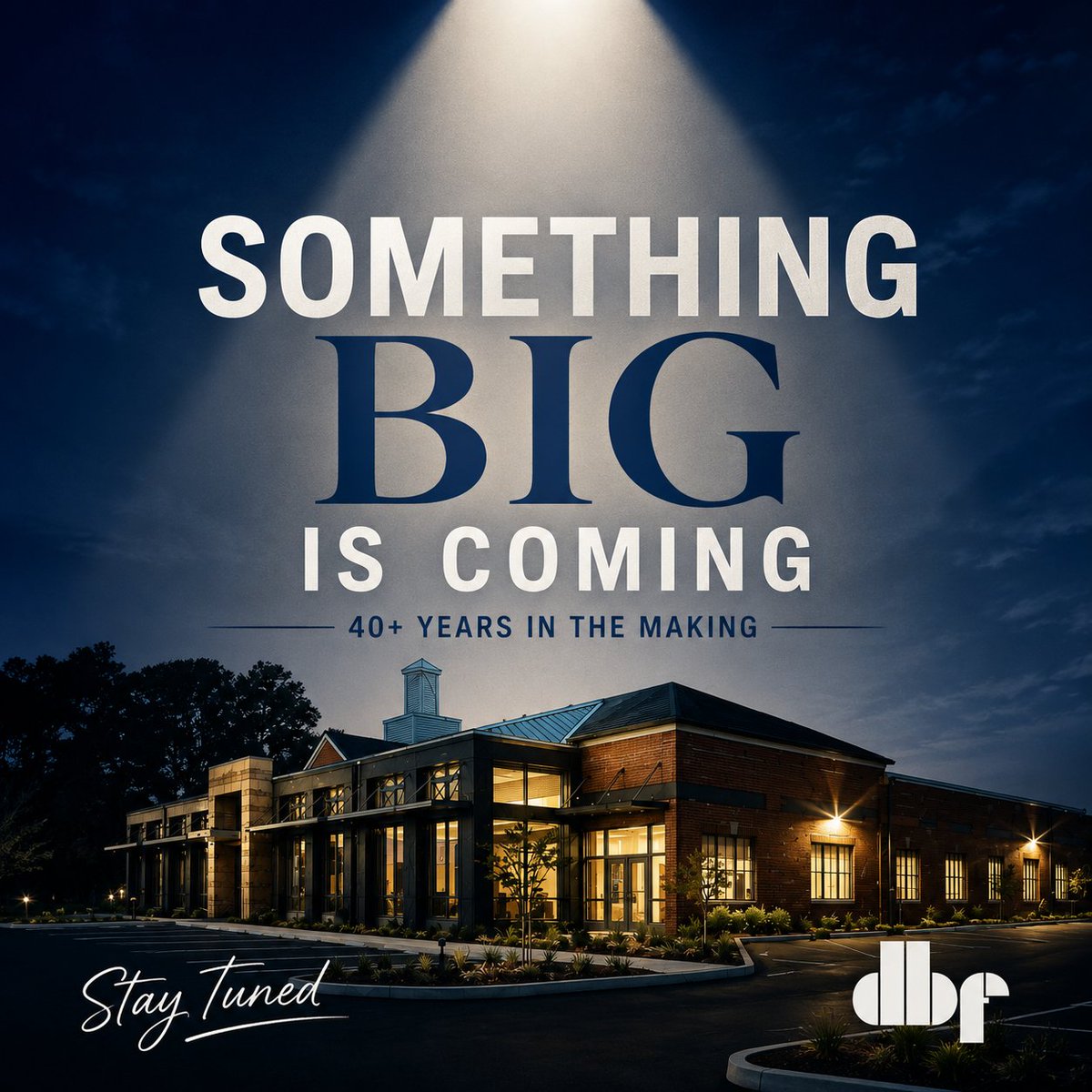 DBFINC83's tweet photo. Big things on the horizon. For 40+ years we've helped shape Delmarva's communities — and now we get to share that story on a much bigger stage. Stay tuned. 

#DBFInc #Delmarva #CommunityImpact https://t.co/q61iYA853S