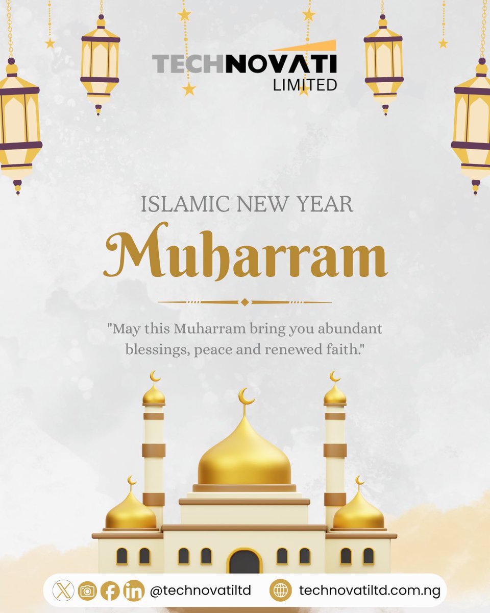 technovatiltd's tweet photo. Happy Islamic New Year 🌙

Warm wishes from the TECHNOVATI LIMITED team. https://t.co/NbopGdhNde