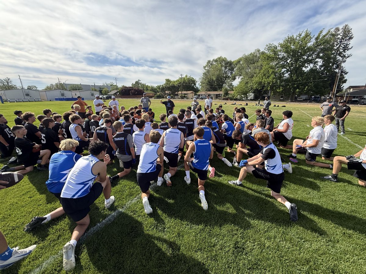 ChasenHatlen's tweet photo. A little 7’s work at RB and outside LB. https://t.co/r7kanP0Mex