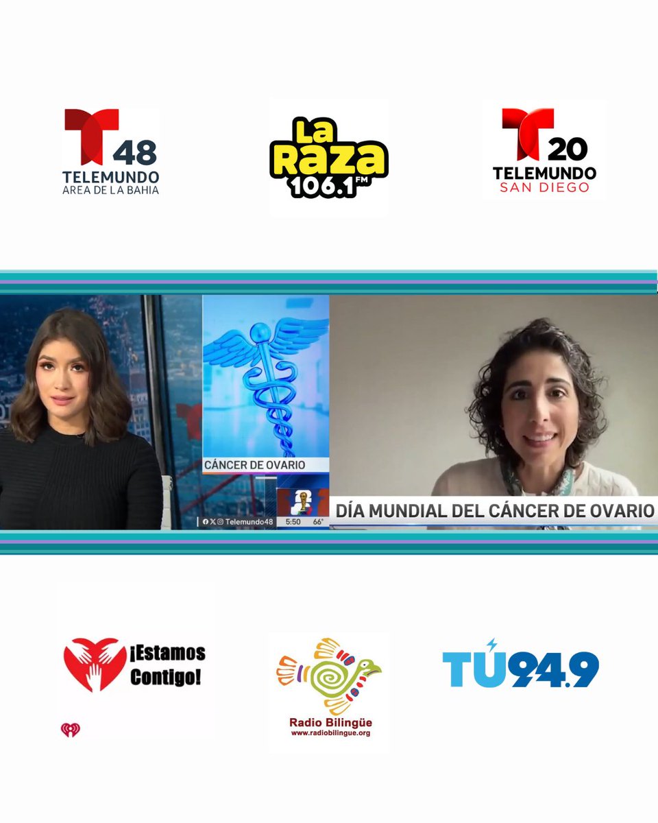ocrahope's tweet photo. Lauren Rigau, sobreviviente de cáncer de ovario y voluntaria de OCRA, comparte su experiencia y explica por qué decidió participar en el recientemente lanzado programa “Community Accelerated Research Exchange” de OCRA. También comparte sus expectativas de que este programa ayude a impulsar descubrimientos que puedan beneficiar a las pacientes durante muchos años.

Conozca más sobre la historia de Lauren en estos segmentos en español: https://t.co/o1uL8X5nYw

Ovarian cancer survivor and OCRA volunteer Lauren Rigau shares her experience with the disease and why she hopes participating in OCRA’s recently launched Community Accelerated Research Exchange will help drive discoveries that could benefit patients for years to come.

Learn more about Lauren’s story in these Spanish-language segments: https://t.co/o1uL8X5nYw

@ClaudiaMOnAir @LaurenRigau

@iHeartMedia @iHeartRadio @LaRaza1061FM @NorsanMedia @RadioBilingue @Telemundo20 @Telemundo48 @TU949FM