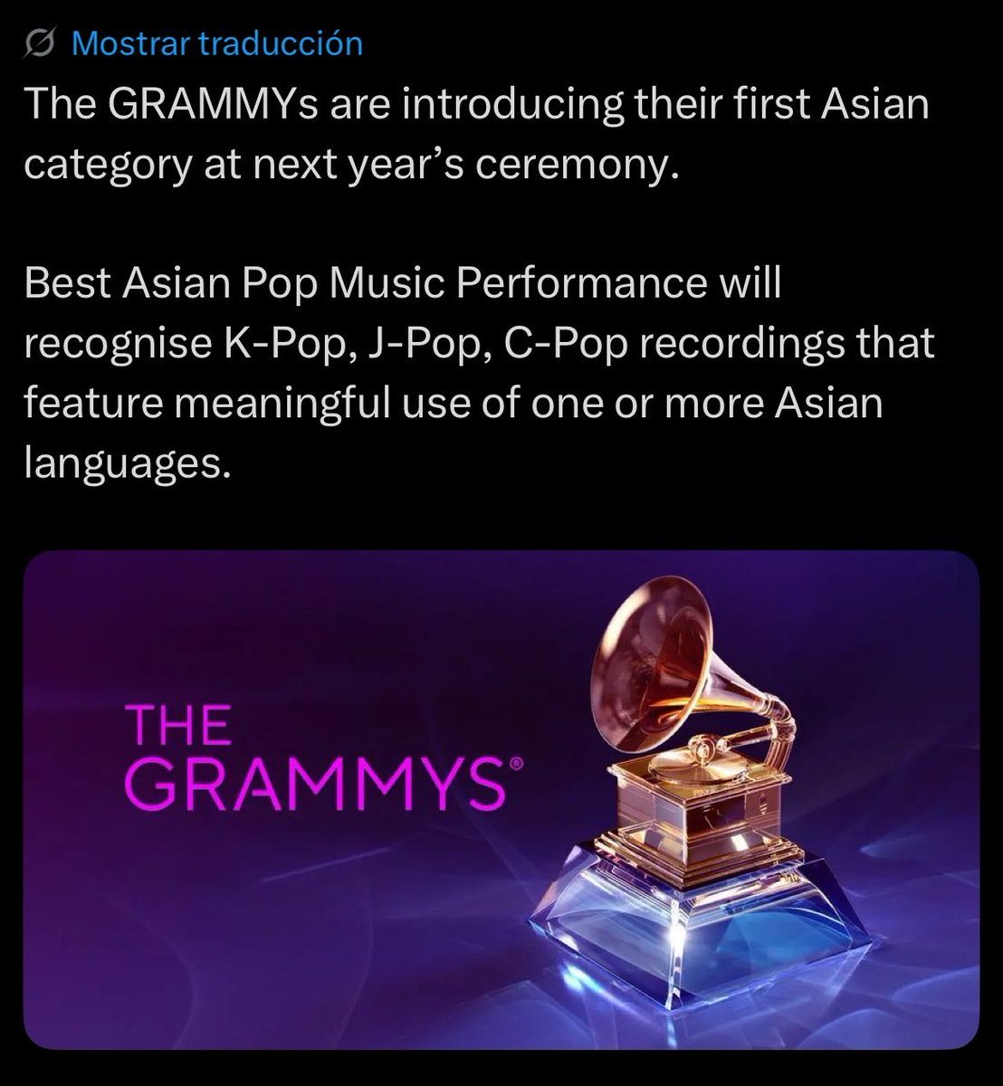 milawinter_khv's tweet photo. Debido a que "ARIRANG" ha tenido un GRAN IMPACTO a nivel global, los gramy se asustaron de nuevo y por miedo a que 7 coreanos le quiten sus premios a sus artistas favoritos decidieron crear otra categoría 😂

No importa cuántas categorías hagan ya todos sabemos que BTS gano TODAS https://t.co/8ZIdzK2aYC