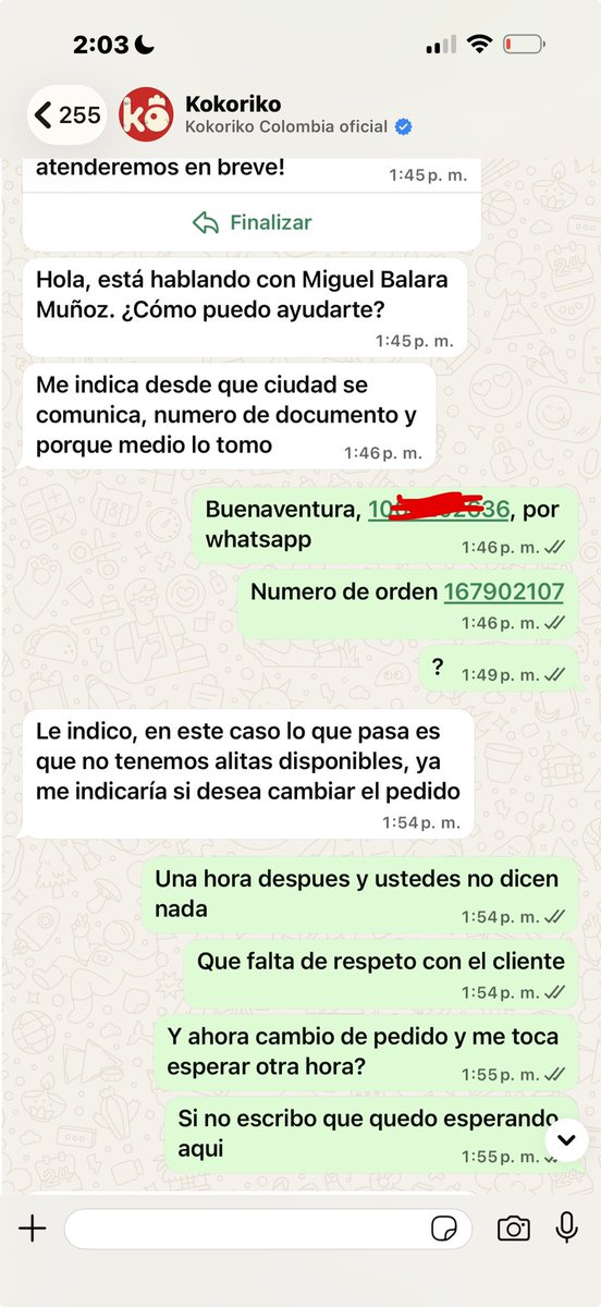 MariaVCalle's tweet photo. @Kokoriko_Col una hora después para decir que no tienen lo que se pidió? https://t.co/rzXiCvpS41
