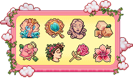 rhabblet's tweet photo. Chegamos ao Olimpo, na Grécia Antiga! Ajude Afrodite a desvendar os segredos dos templos e restaurar a força do amor perdido. 🌺

Esses são os emblemas hospedados no @MeuHabblet para a campanha Coração de Afrodite! 🏛️⚡️ https://t.co/l3IyW3Yf0a