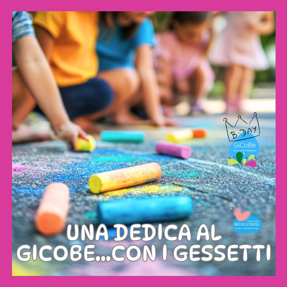 AmiciDellaPedia's tweet photo. IL PARCO GICOBE COMPIE 3 ANNI! 🥳🎂
Il #GiCoBe (Gioco Colore Bergamo) spegne la sua terza candelina e noi #AmiciDellaPediatria vi aspettiamo per una festa coloratissima! 🎉🎈
Tre anni di sorrisi, giochi e creatività!
Ci sarai? Porta chi vuoi 😍 https://t.co/y2xAQJM2oe