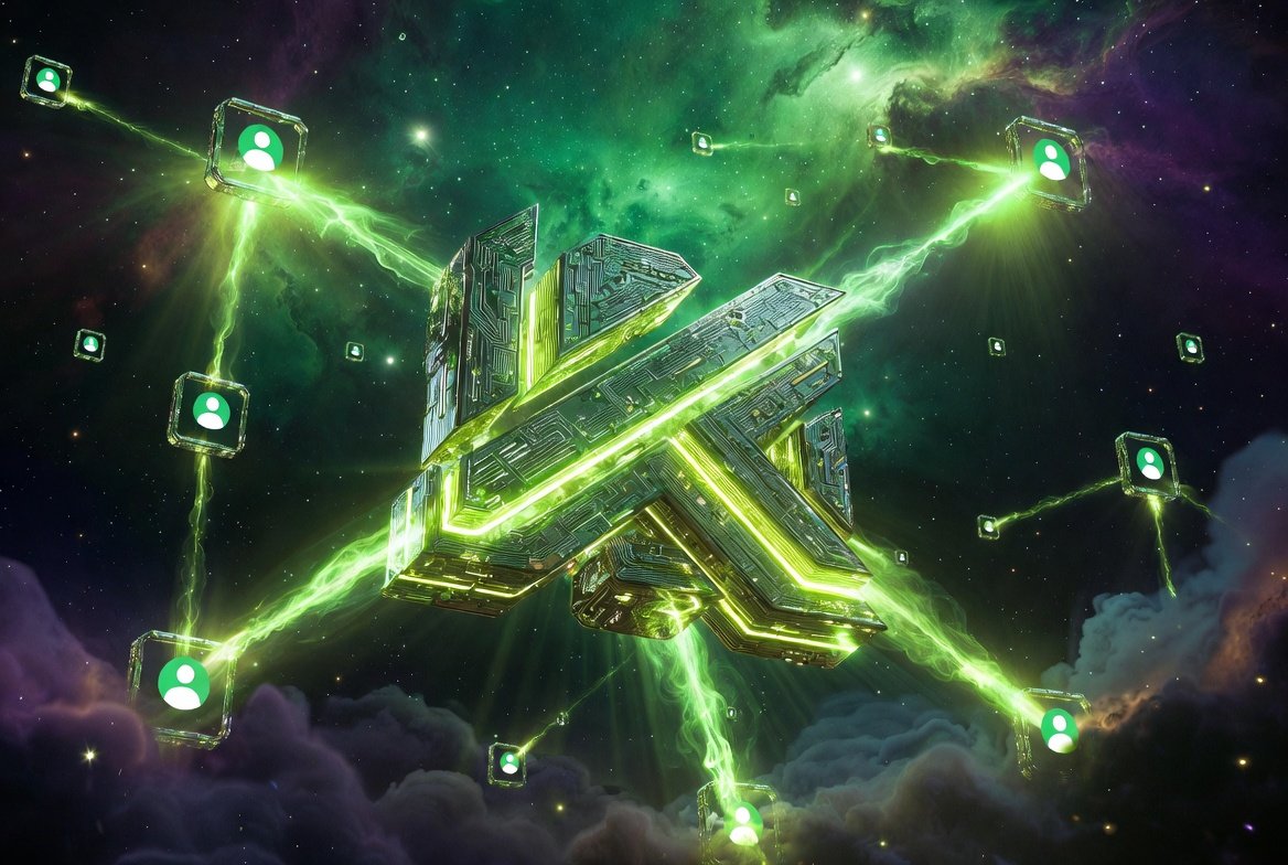 TonmoyAkash03's tweet photo. 🚀 KGeN Logo × AI视觉图片创作大赛 参赛作品来啦！✨

大家好呀～我是来认真参加这次KGeN视觉创作大赛的！🔥 用AI精心制作了4张超强科幻风3D KGeN标志作品，每一张都围绕“Verified Humans + AI + 未来宇宙”主题，充满科技感和视觉冲击力，希望能给大家一些灵感！🌌

1️⃣第一张：巨大的电路板风格3D KGeN标志在深空宇宙中闪耀💎，绿色能量光束连接着Verified Human节点，像强大的中央枢纽，象征真实人类与AI的紧密网络。星云+飞船轨迹，科技沉浸感拉满！🛰️

2️⃣ 第二张：金属质感的立体KGeN标志悬浮在太空平台上🌍，背后是巨大行星和星舰舰队。霓虹绿光爆闪+能量粒子，感觉像未来文明的灯塔，高端又霸气！🚀

3️⃣ 第三张：圆形能量环绕的KGeN标志爆发出绿色光芒✨，周围环绕半透明Verified Human光影人物。宛如量子传送门，梦幻又充满希望，完美诠释“真实你，Verified”精神！👤

4️⃣第四张：水晶透明的3D KGeN标志矗立在广阔轨道太空城市中央💎，晶体尖塔、浮空平台和能量桥梁交织，飞船穿梭，视觉冲击力超强，像科幻大片里的核心地标！🏙️

哪一张最打动你呢？欢迎评论告诉我～😊 非常期待KGeN官方能看到，也希望和大家一起通过这次创作探索Web3与AI的无限未来！🌟

#KGeN #VeriFi #POGE #KAI $KGEN #AIArt #科幻艺术 #KGeN大赛 @KGeN_CN
