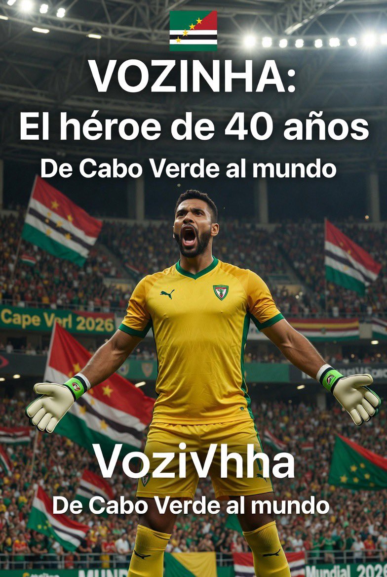 UltraSentido's tweet photo. ☕ Charlas con un café
Vozinha, el portero de 40 años de Cabo Verde, se roba el show contra España y ahora tiene más followers en IG que varias estrellas de la NBA.
¿El fútbol sigue siendo el rey indiscutible o qué?
¿Héroe de barrio o solo un buen partido?
Tu opinión 👇 ¿Quién es tu underdog favorito del Mundial?
#Mundial2026 #Vozinha