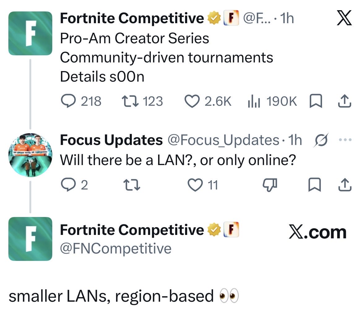 Fortnite Comp Report tweet media
