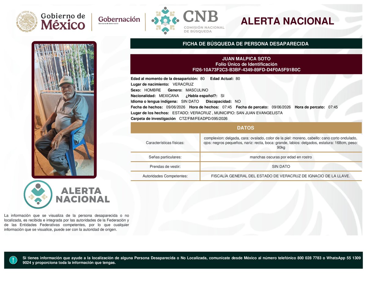 Comisión Nal. de Búsqueda Mx tweet media