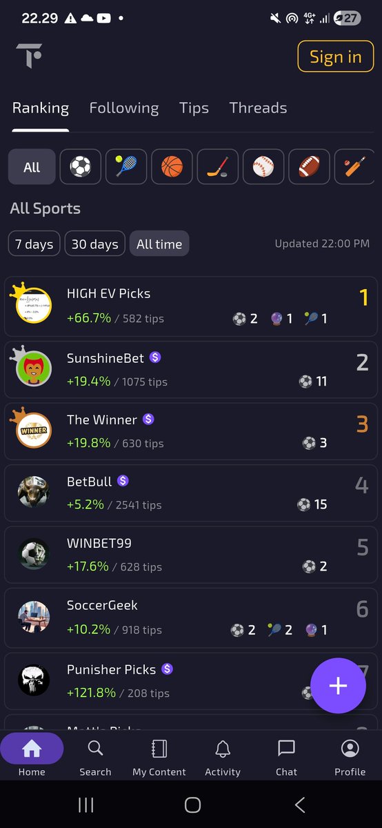 TipstoApp's tweet photo. 1]  LOOK AT THE TIPSTER RANKING 🤑💪

2) 3 FREE picks from one of the BEST TIPSTERS ON THE PLANET, HIGH EV PICKS!

Download the FREW app on:

-> https://t.co/cdNi6d34BZ https://t.co/D5wntsJiCQ